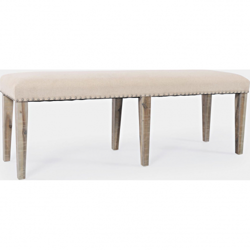 Fairview Backless Dining Bench in Distressed Ash Finish Wood